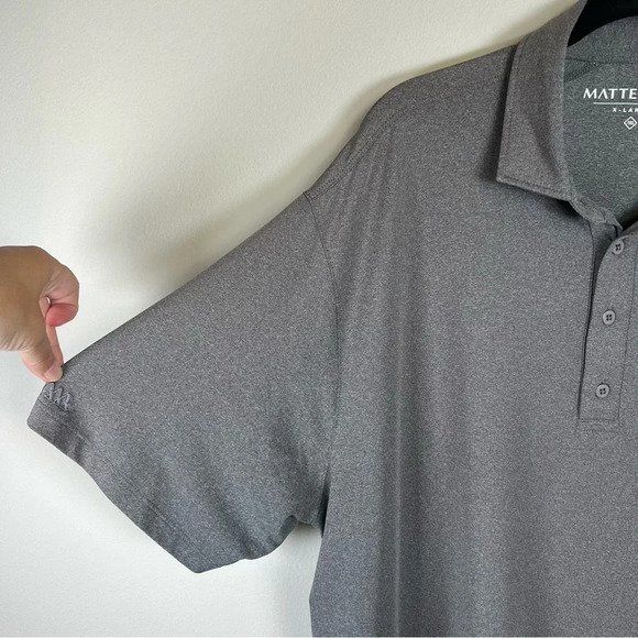 Haus of Grey Matte Grey Men's Golf Polo Shirt Gray Performance Athletic  Size XL - Picture 4 of 13